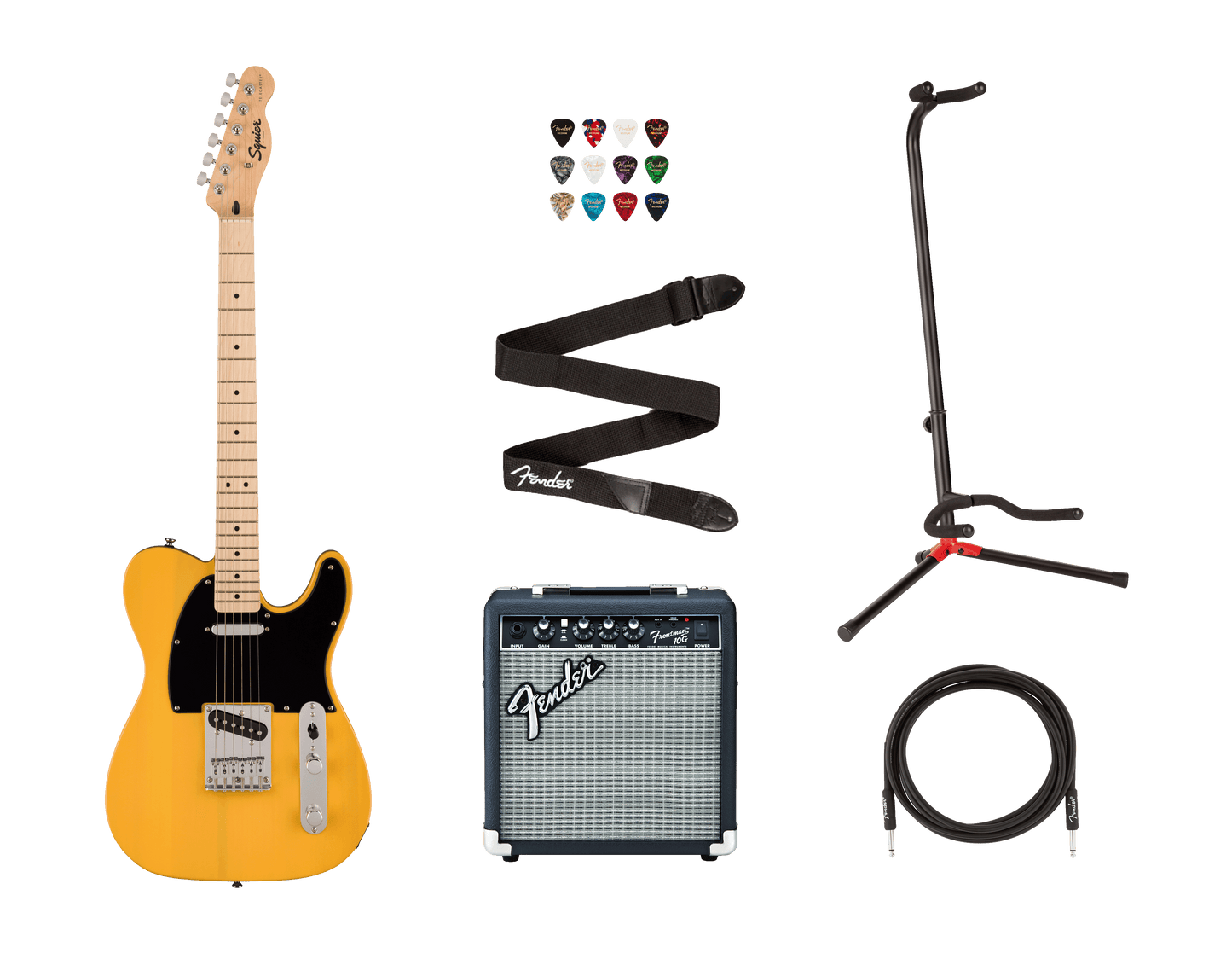 Squier Sonic Telecaster Bundle, Butterscotch Blonde