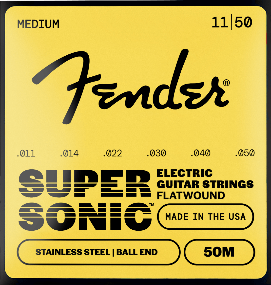 SuperSonic™ 50 Flatwound Stainless Steel Guitar Strings