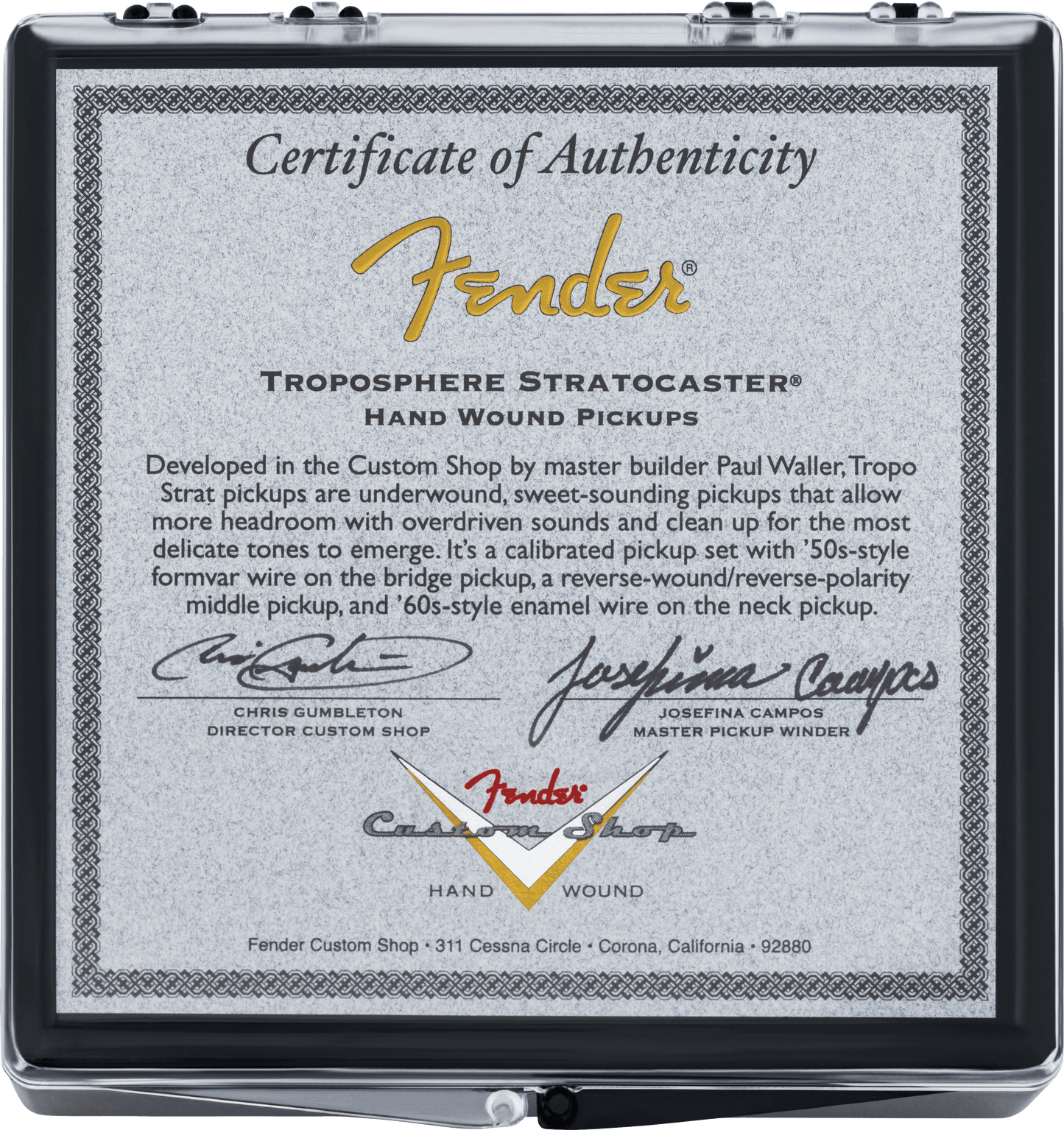 Josefina Handwound Troposphere Stratocaster® Pickups