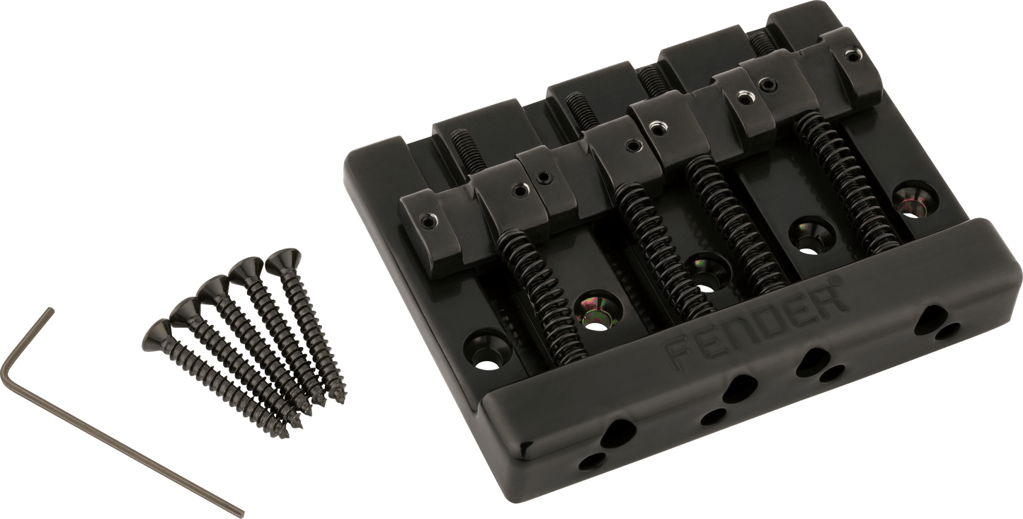 Fender® HiMass™ 4-String Bass Bridge Assembly With Zinc Saddles