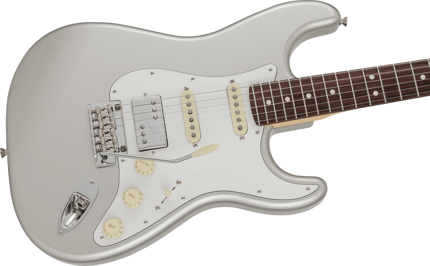 Made in Japan Hybrid II Stratocaster® HSS Limited Run Inca Silver