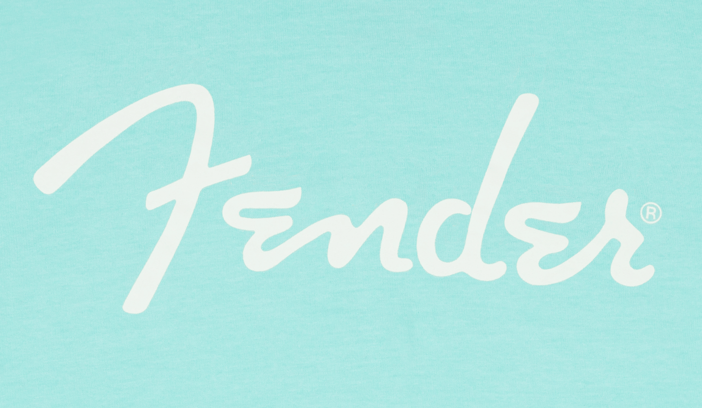 Fender® Spaghetti Logo T-Shirt, Daphne Blue
