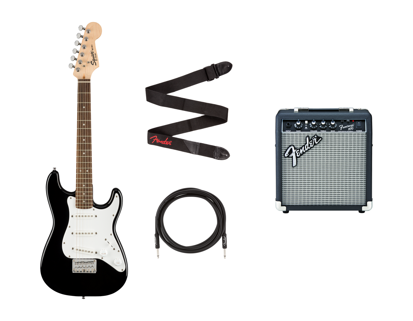 Bundle Squier Mini Stratocaster, Nera